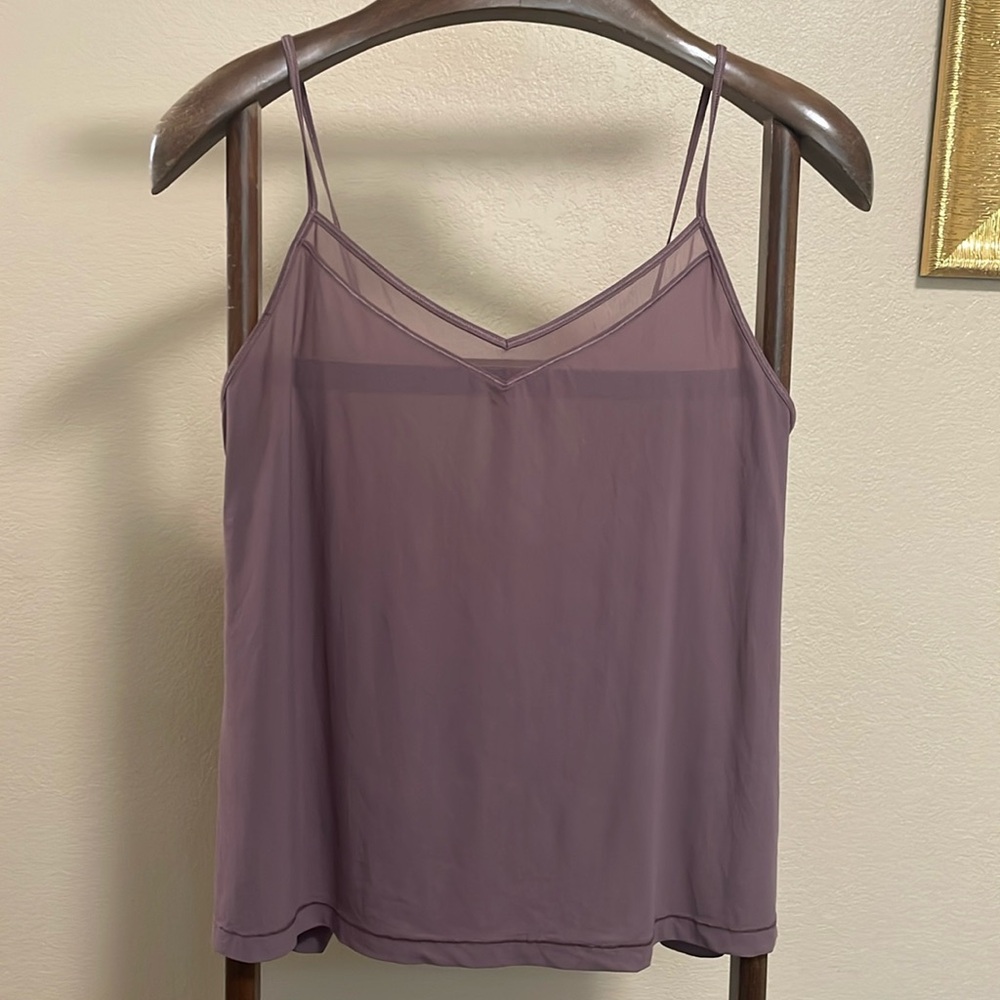 lululemon purple tie workout tank
